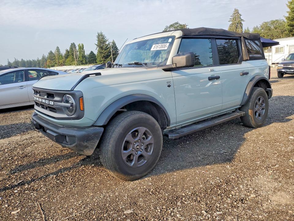 2022 Ford Bronco VIN 1FMEE5BP5NLA85398 COPART salvage auction — ROLLOVER, Wa - Bill Of Sale, sold $12,000 on 2026-07-31 (photo 1)