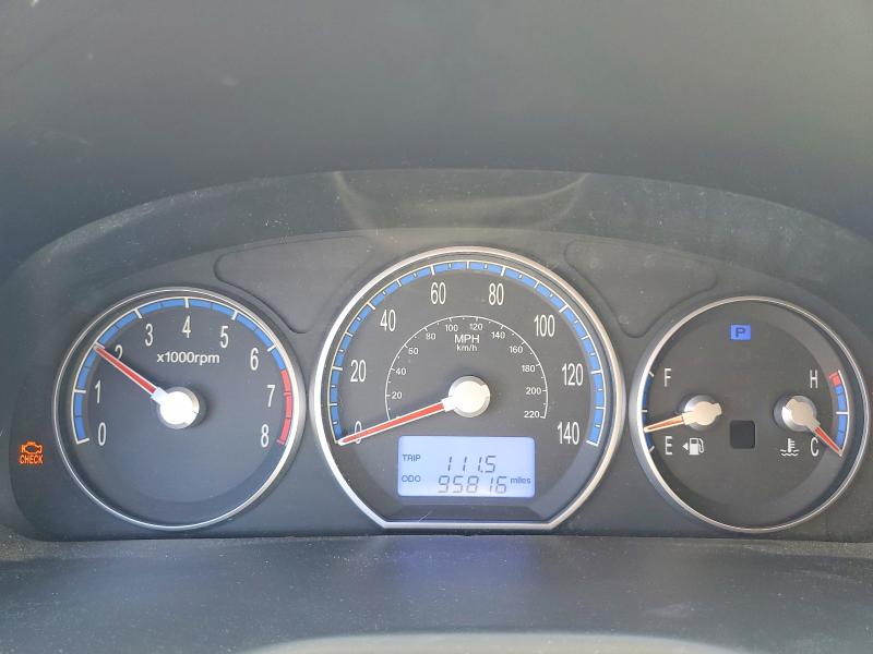 2009 Hyundai Santa fe VIN 5NMSH73E09H276533 COPART salvage auction — MECHANICAL, Nh - Dis/Dlr/Exp Only Clean Title, sold $850 on 2026-07-24 (photo 9)