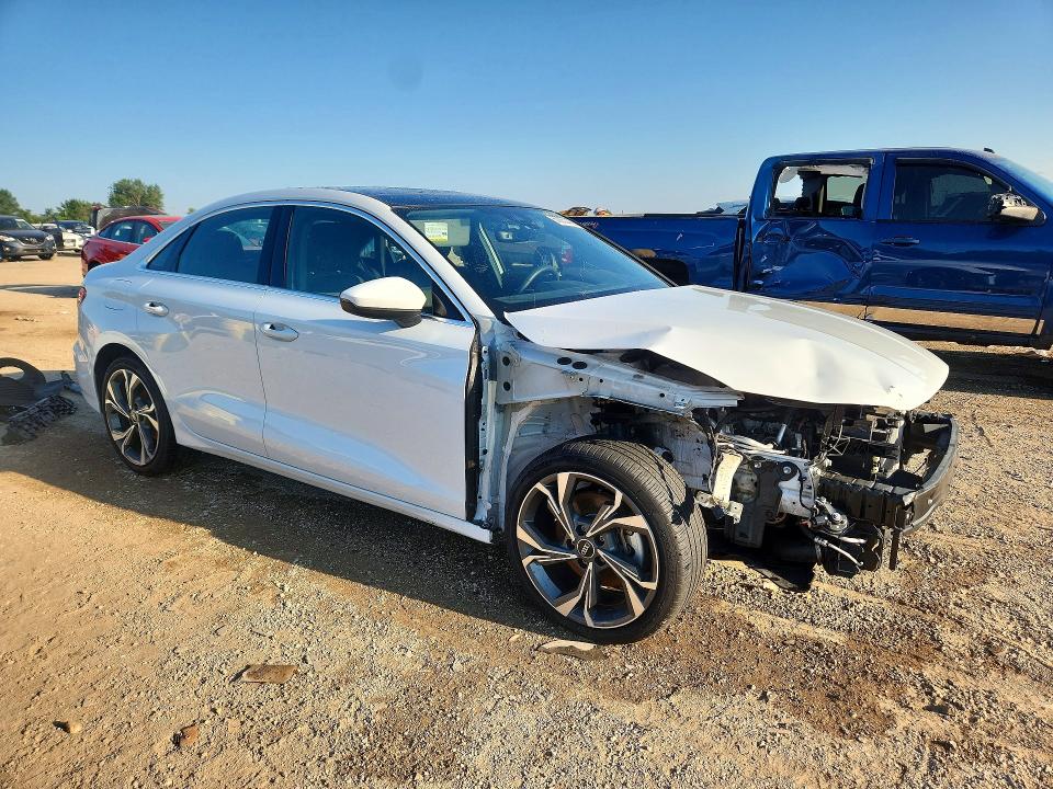 2022 Audi A3 VIN WAUGUDGYXNA088706 COPART salvage auction — FRONT END, Il - Salvage Certificate, sold $8,600 on 2026-09-08 (photo 4)