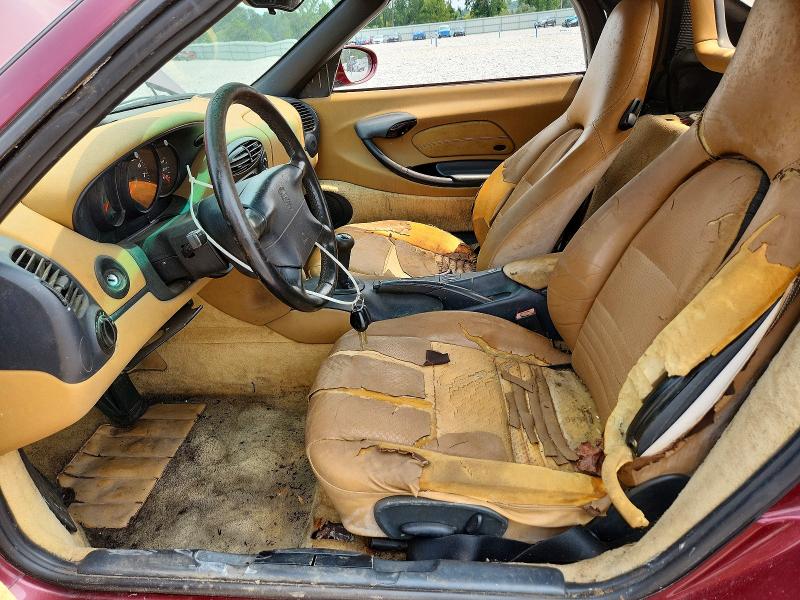 1998 Porsche Boxster VIN WP0CA2981WU624339 COPART salvage auction — WATER/FLOOD, Oh - Cert Of Title-Flood History, sold $125 on 2026-08-04 (photo 7)