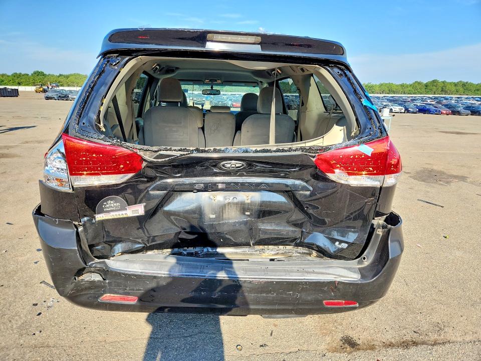 2012 Toyota Sienna VIN 5TDKK3DC0CS245665 COPART salvage auction — REAR END, Ny - Mv-907A Salvage Certificate, sold $3,500 on 2026-07-27 (photo 6)