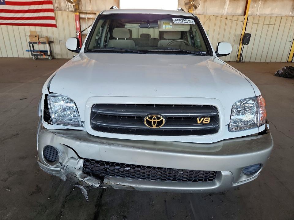 2002 Toyota Sequoia VIN 5TDZT34A02S073128 COPART salvage auction — FRONT END, Az - Cert Of Title - Salvage, sold $500 on 2026-07-22 (photo 5)