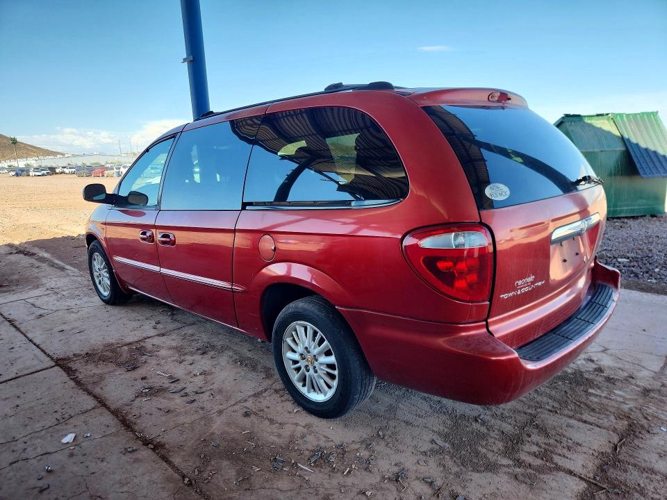 2002 Chrysler VIN 2C4GP74L62R711248 COPART salvage auction — REAR END, AZ - CERT OF TITLE - SALVAGE, sold $450 on 2026-07-23 (photo 2)