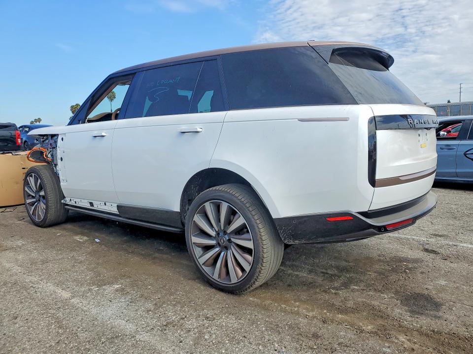 2023 Land rover RANGE ROVER VIN SALKUBE71PA040101 COPART salvage auction — FRONT END, Ca - Salvage Certificate, sold $79,500 on 2026-09-01 (photo 2)