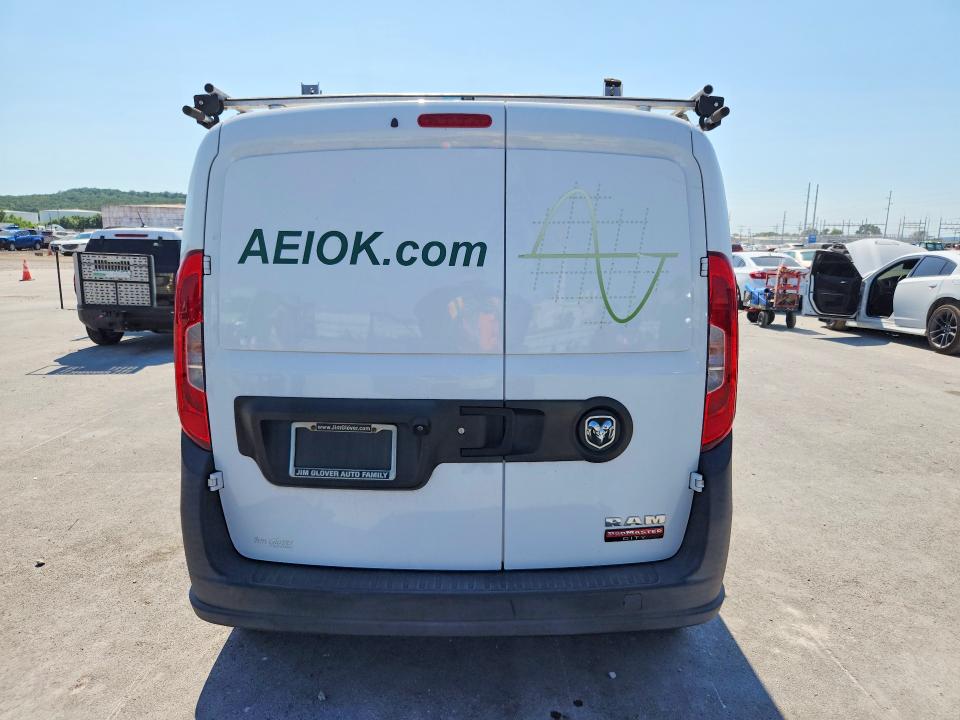 2018 Ram Promaster city VIN ZFBERFAB1J6L06706 COPART salvage auction — FRONT END, Ok - Cert Of Title-Salvage, sold $2,100 on 2026-08-12 (photo 6)