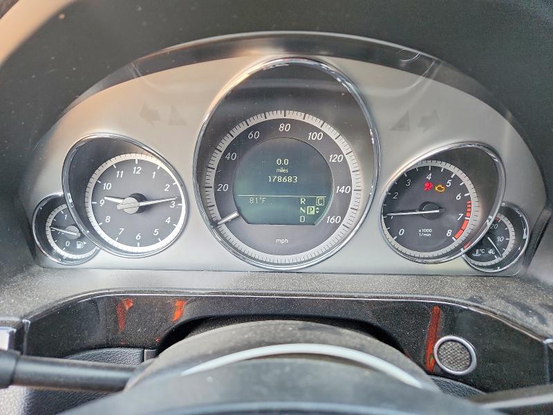 2010 Mercedes-benz E-klasse VIN WDDHF8HB6AA100630 COPART salvage auction — FRONT END, Il - Salvage Certificate, sold $650 on 2026-08-18 (photo 9)
