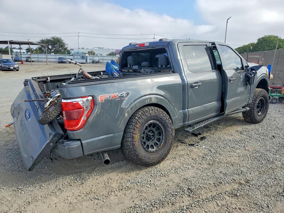 2021 Ford F-150 lightning VIN 1FTFW1E56MFA41612 COPART salvage auction — ALL OVER, CA - SALVAGE CERTIFICATE, sold $7,900 on 2026-09-08 (photo 3)