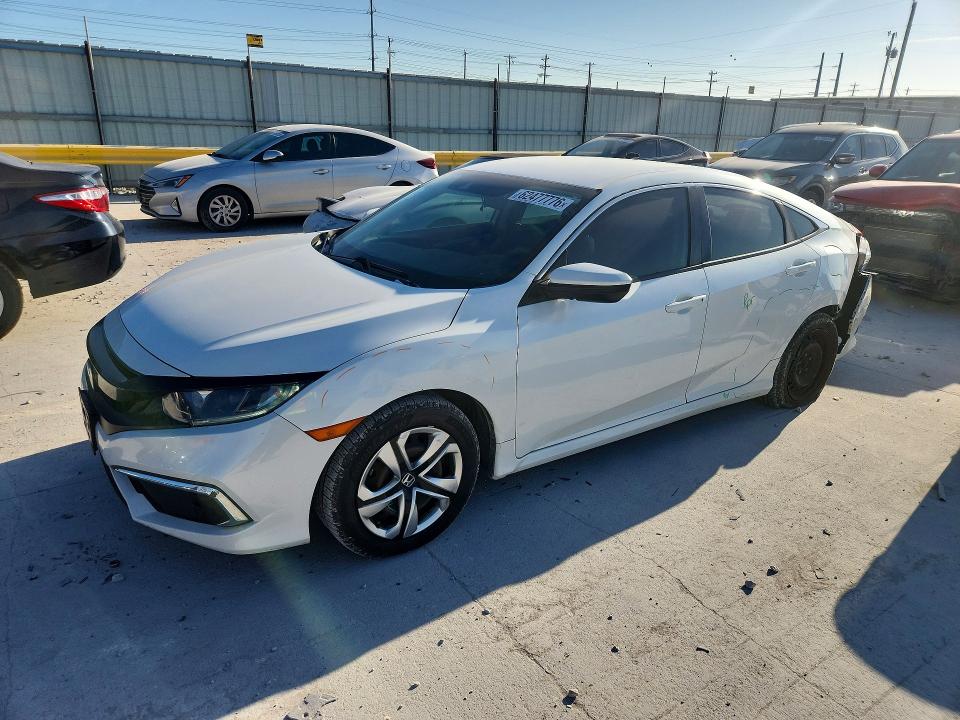 2020 Honda Civic VIN 19XFC2F64LE024158 COPART salvage auction — REAR END, Tx - Salvage Vehicle Title, sold $3,550 on 2026-07-31 (photo 1)