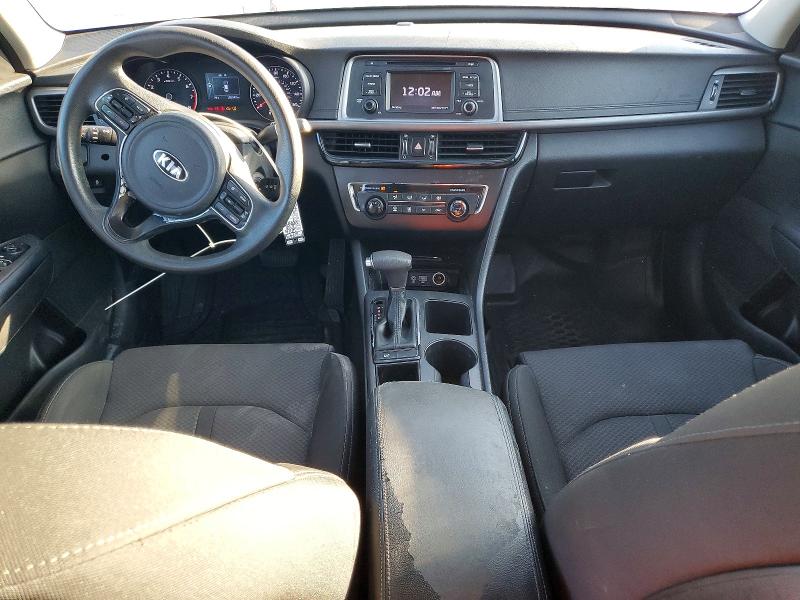 2016 Kia Optima VIN 5XXGT4L37GG016627 COPART salvage auction — FRONT END, FL - CERT OF TITLE SLVG REBUILDABLE (P), sold $1,000 on 2026-07-28 (photo 8)