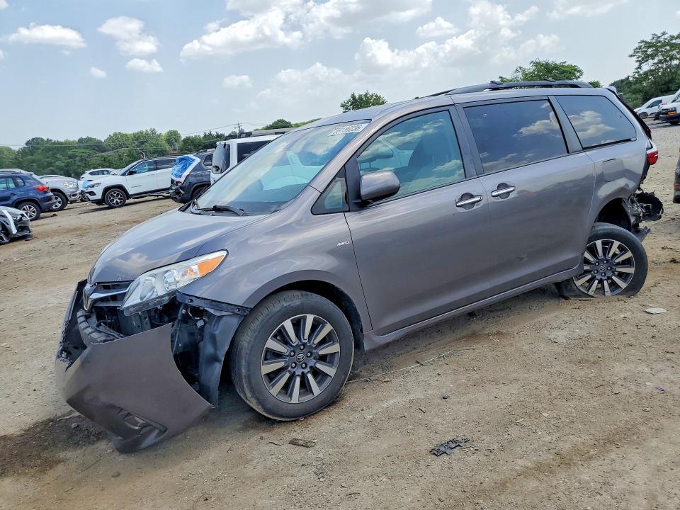 2018 Toyota Sienna VIN 5TDDZ3DC5JS199686 COPART salvage auction — REAR END, Md - Cert Of Salvage > 75% Damage, sold $3,400 on 2026-07-14 (photo 1)