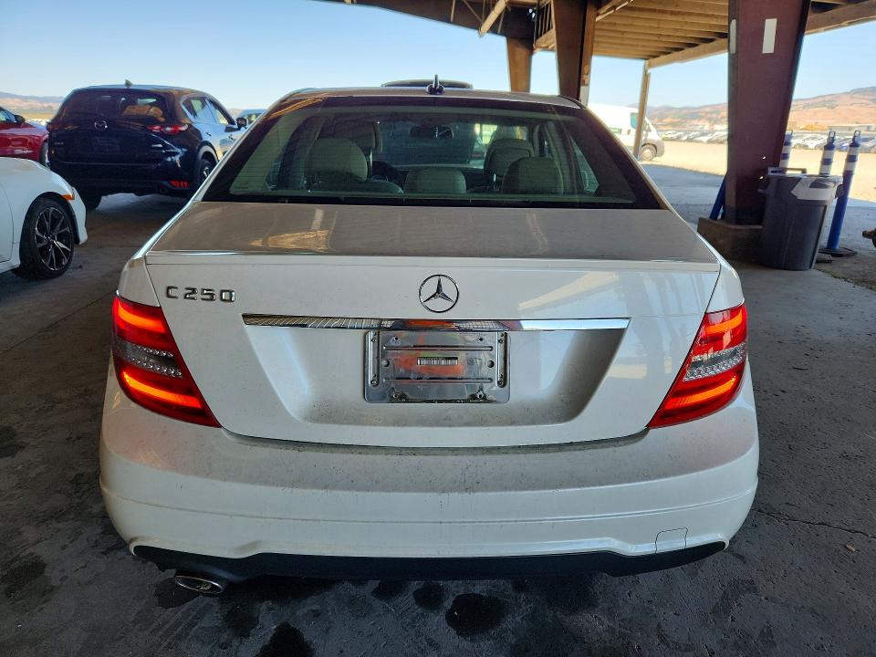 2012 Mercedes-benz VIN WDDGF4HB4CR220824 COPART salvage auction — FRONT END, Ca - Salvage Certificate, sold $250 on 2026-08-10 (photo 6)