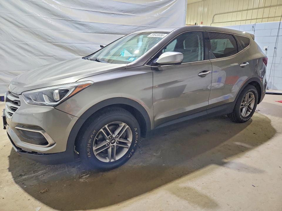 2017 Hyundai Santa fe VIN 5XYZTDLB6HG443620 COPART salvage auction — FRONT END, Nh - Certificate Of Title, sold $2,550 on 2026-07-09 (photo 1)