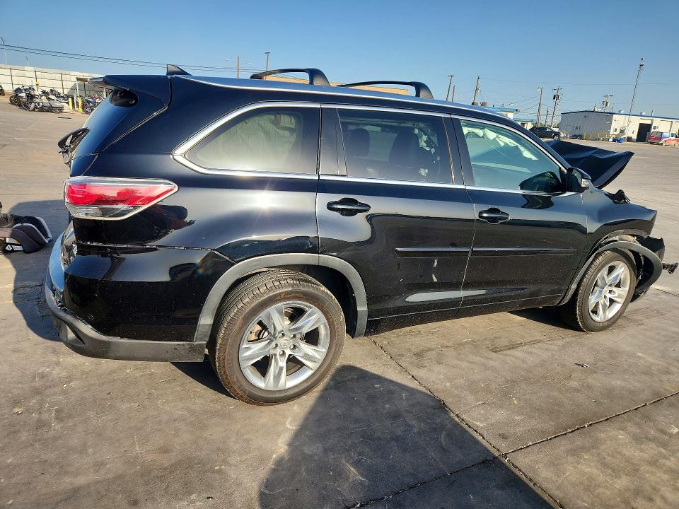 2015 Toyota Highlander VIN 5TDYKRFH2FS062388 COPART salvage auction — REAR END, Tx - Salvage Vehicle Title, sold $175 on 2026-07-27 (photo 3)