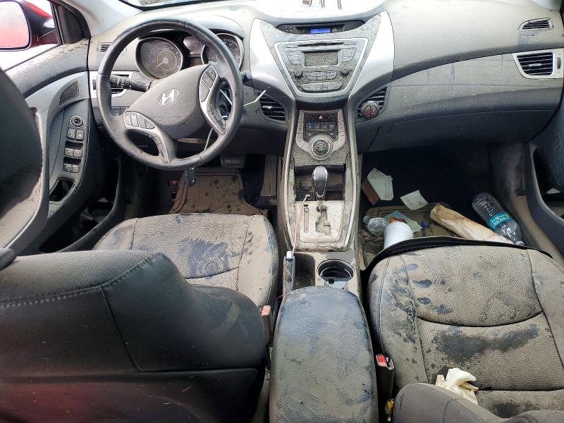 2013 Hyundai Elantra VIN KMHDH4AE6DU696594 COPART salvage auction — WATER/FLOOD, Pa - Certificate Of Salvage, sold $200 on 2026-07-28 (photo 8)
