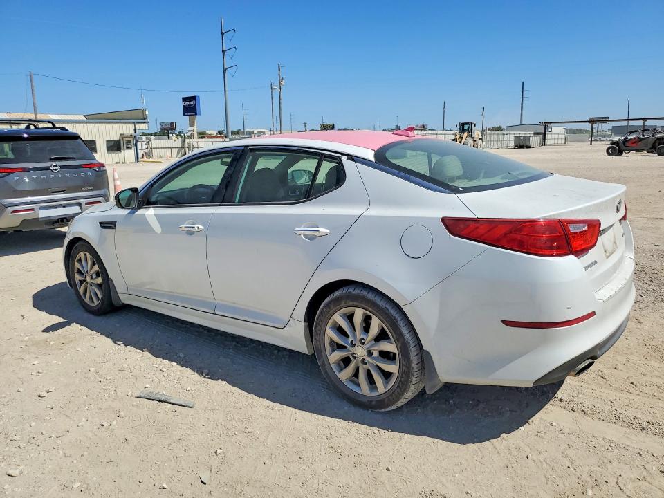 2015 Kia Optima VIN 5XXGN4A71FG409456 COPART salvage auction — MECHANICAL, Tx - Certificate Of Title, sold $625 on 2026-07-15 (photo 2)