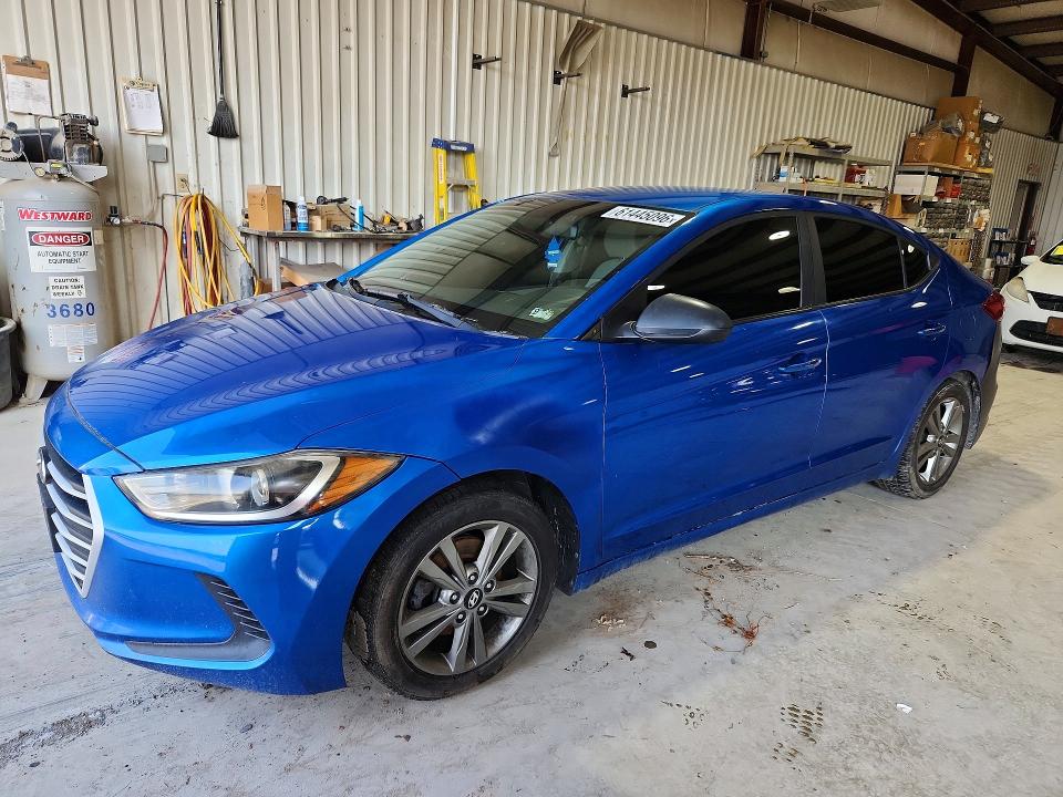 2017 Hyundai Elantra VIN KMHD74LF7HU384234 COPART salvage auction — REAR END, Md - Certificate Of Title, sold $425 on 2026-07-31 (photo 1)
