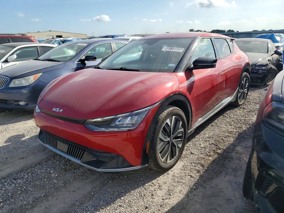 2023 Kia Ev6 VIN KNDC34LA4P5612053 COPART salvage auction — SIDE, TX - CERTIFICATE OF TITLE, sold $5,300 on 2026-07-08 (photo 1)