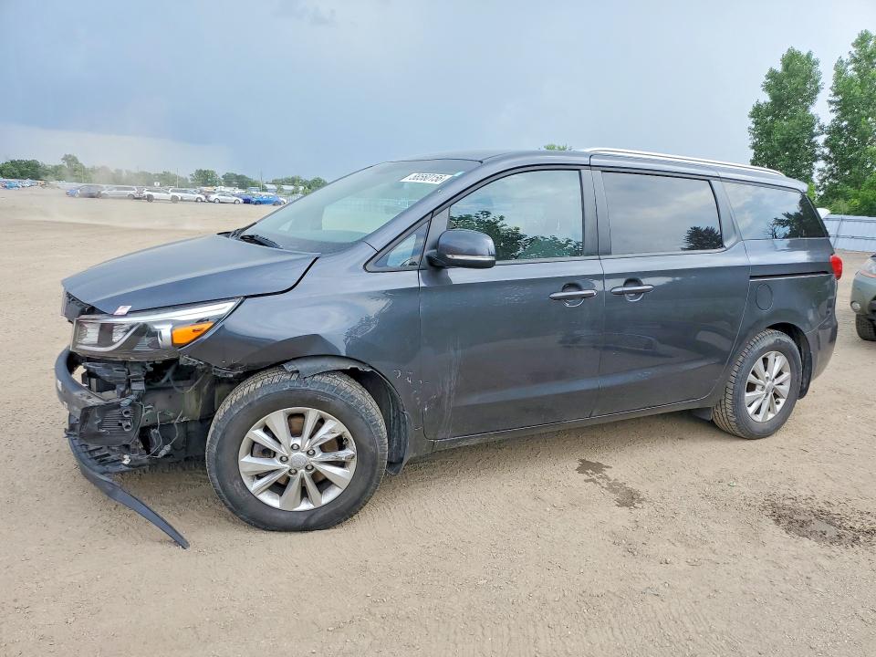 2016 Kia SEDONA VIN KNDMB5C13G6110237 COPART salvage auction — FRONT END, ON - PERMIT NO BRAND - UNFIT, sold $225 on 2026-07-23 (photo 1)
