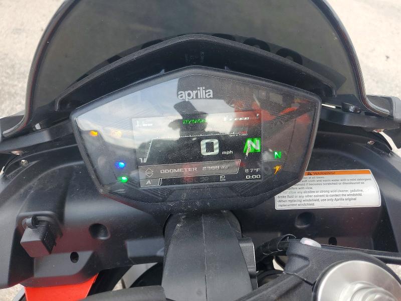2022 Aprilia Tuono VIN ZD4KSUL06NS000056 COPART salvage auction — MECHANICAL, Fl - Certificate Of Title, sold $2,350 on 2026-08-03 (photo 7)