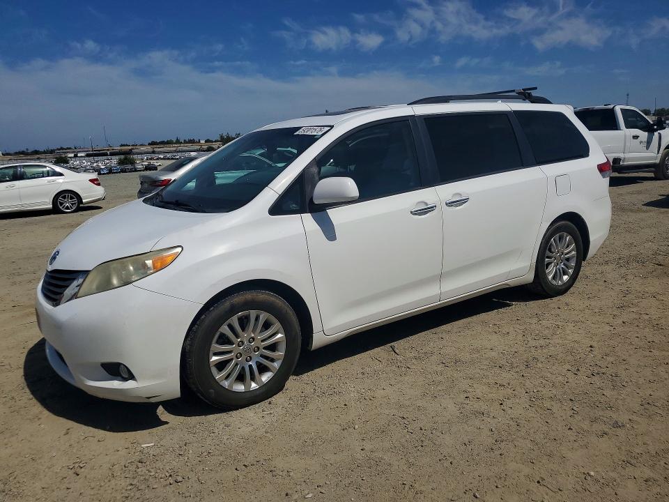 2011 Toyota Sienna VIN 5TDYK3DC6BS012799 COPART salvage auction — SIDE, CA - SALVAGE CERTIFICATE, sold $1,150 on 2026-07-09 (photo 1)