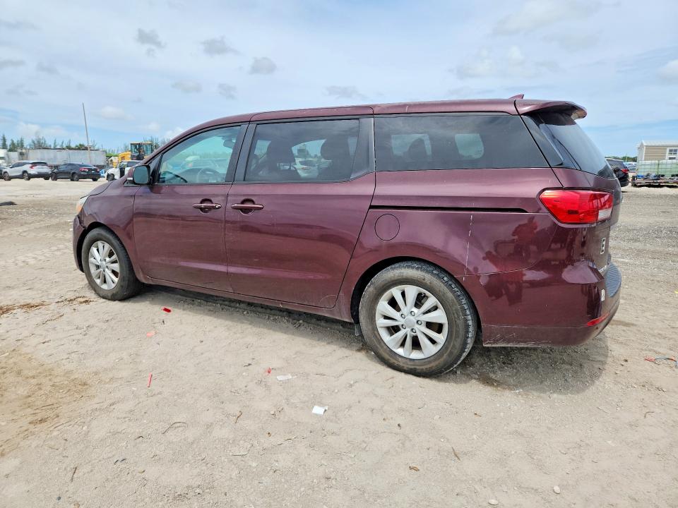 2017 Kia SEDONA VIN KNDMB5C16H6241163 COPART salvage auction — FRONT END, Fl - Certificate Of Title, sold $1,250 on 2026-07-30 (photo 2)