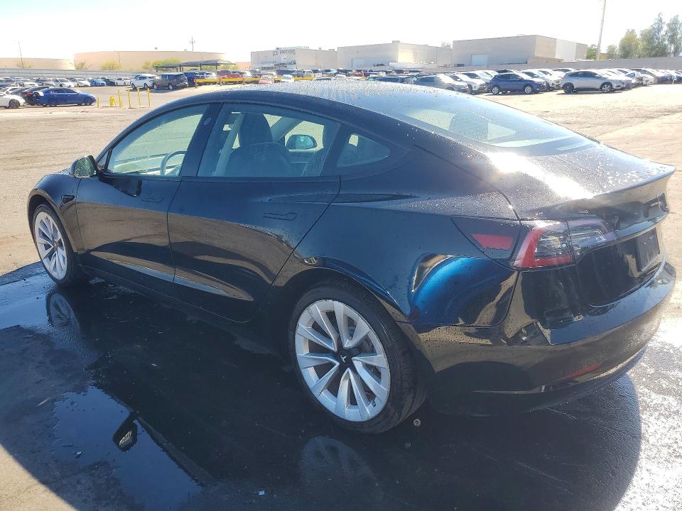2022 Tesla Model 3 VIN 5YJ3E1EB8NF305124 COPART salvage auction — REAR END, Nv - Salvage Title, sold $5,900 on 2026-07-27 (photo 2)