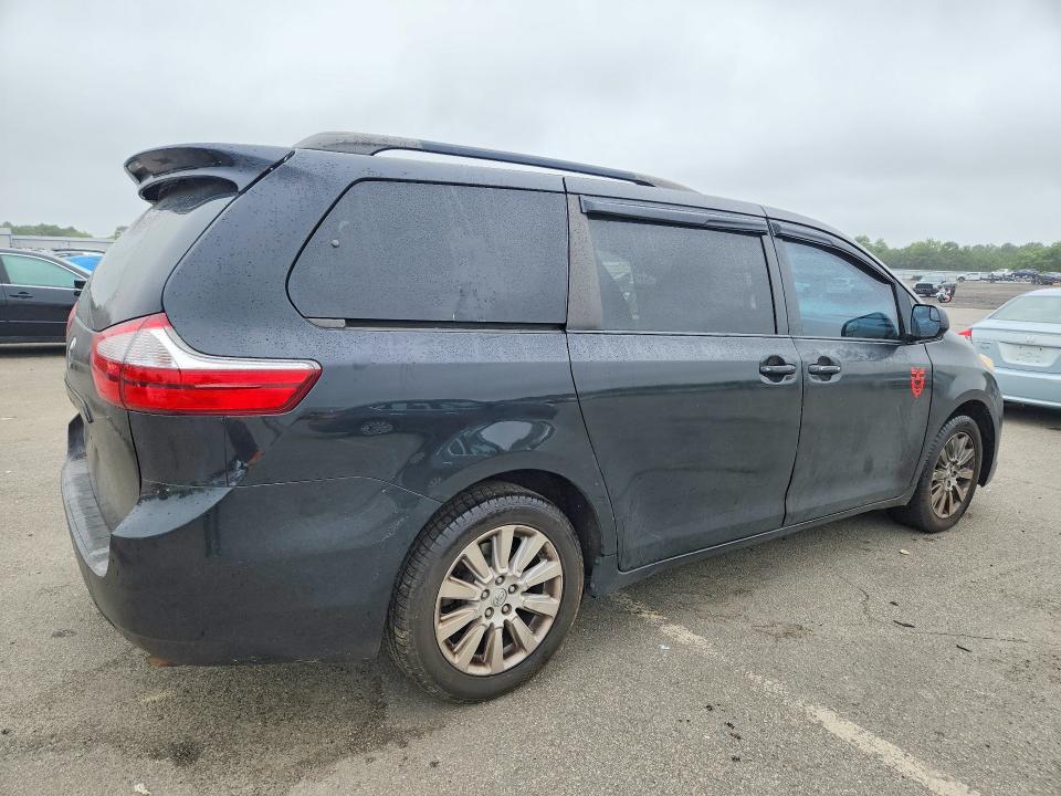 2015 Toyota Sienna VIN 5TDJK3DCXFS097167 COPART salvage auction — MINOR DENT/SCRATCHES, NY - CERTIFICATE OF TITLE, sold $4,700 on 2026-07-22 (photo 3)