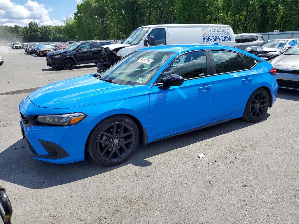 2024 Honda Civic VIN 19XFL2H86RE001729 COPART salvage auction — WATER/FLOOD, Nj - Cert Of Title-Salvage Flood, sold $7,400 on 2026-07-30 (photo 1)