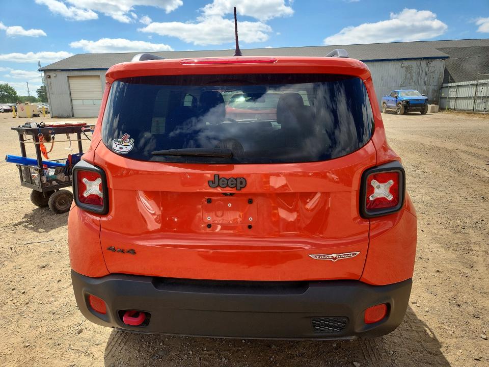 2015 Jeep Renegade VIN ZACCJBCT1FPC03753 COPART salvage auction — FRONT END, MI - CERTIFICATE OF TITLE, sold $2,550 on 2026-08-05 (photo 6)