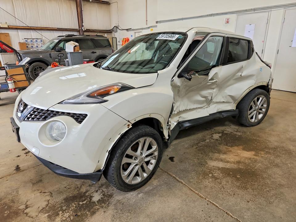 2015 Nissan Juke VIN JN8AF5MV2FT565061 COPART salvage auction — SIDE, Ab - Bos - Nonrepairable, sold $700 on 2026-07-16 (photo 1)