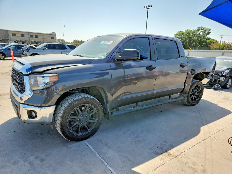 2019 Toyota Tundra VIN 5TFEM5F16KX141804 COPART salvage auction — REAR END, TX - SALVAGE VEHICLE TITLE (P), sold $7,600 on 2026-07-27 (photo 1)