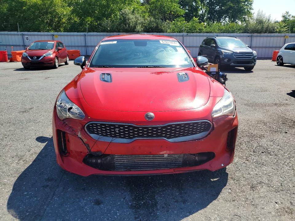 2019 Kia Stinger VIN KNAE35LC6K6063939 COPART salvage auction — FRONT END, VA - CERTIFICATE OF TITLE (P), sold $7,300 on 2026-07-28 (photo 5)