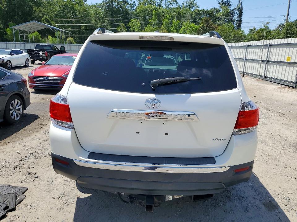 2013 Toyota Highlander VIN 5TDDK3EH8DS211008 COPART salvage auction — MINOR DENT/SCRATCHES, Sc - Certificate Of Title, sold $4,350 on 2026-07-27 (photo 6)