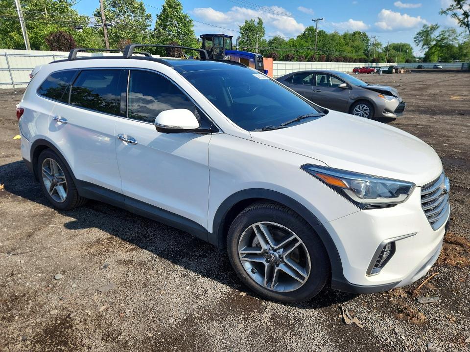 2017 Hyundai Santa fe VIN KM8SRDHF0HU215134 COPART salvage auction — REAR END, Ct - Cert Of Title-Salvage, sold $3,050 on 2026-07-31 (photo 4)