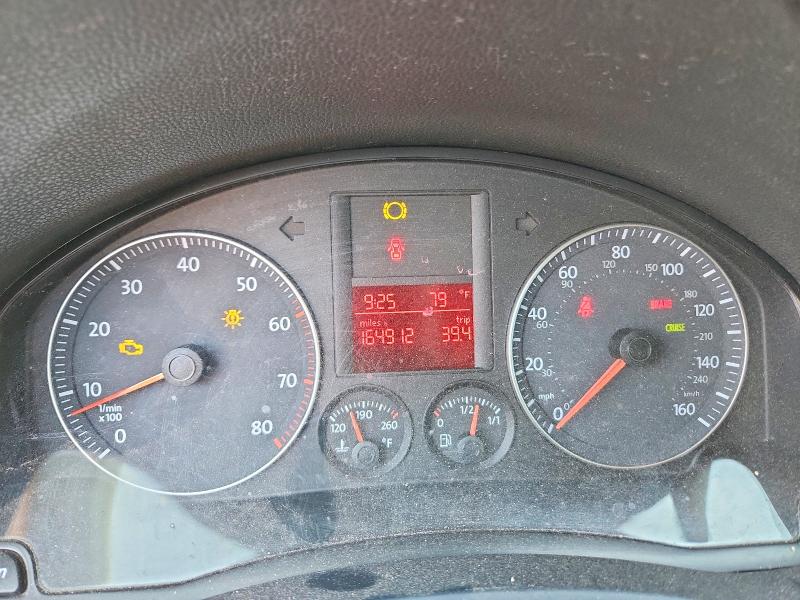 2007 Volkswagen Rabbit VIN WVWAR71K77W200626 COPART salvage auction — MINOR DENT/SCRATCHES, NM - CERT OF TITLE-SALVAGE (P), sold $725 on 2026-07-09 (photo 9)