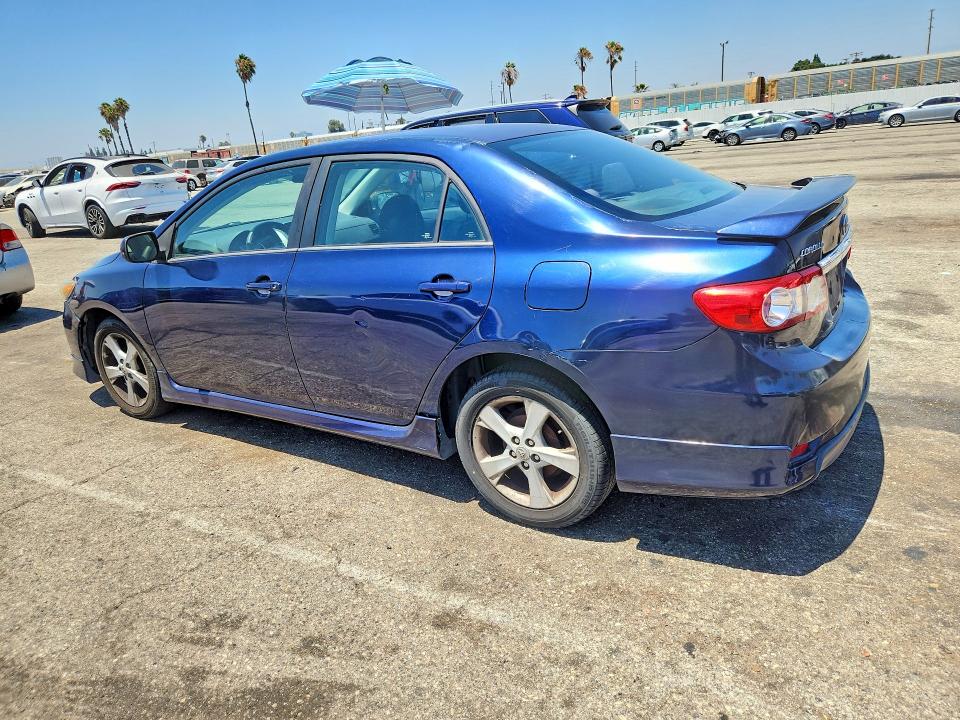 2013 Toyota Corolla VIN 5YFBU4EE2DP201399 COPART salvage auction — VANDALISM, CA - DIS/DLR/EXP ONLY CLEAN TITLE (P), sold $225 on 2026-07-24 (photo 2)