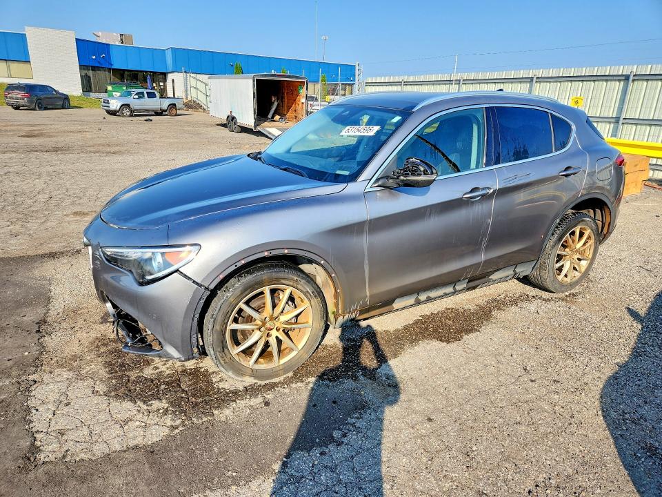 2018 Alfa romeo Stelvio VIN ZASFAKBNXJ7B71902 COPART salvage auction — FRONT END, Wv - Certificate Of Title, sold $4,400 on 2026-08-07 (photo 1)