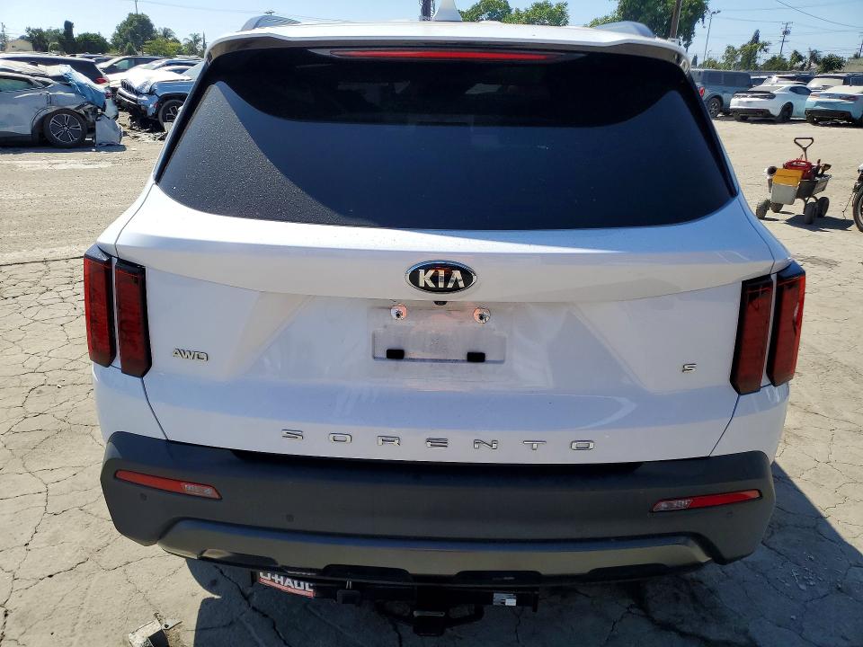 2021 Kia Sorento VIN 5XYRLDLCXMG053929 COPART salvage auction — FRONT END, Ca - Salvage Certificate, sold $8,200 on 2026-07-30 (photo 6)