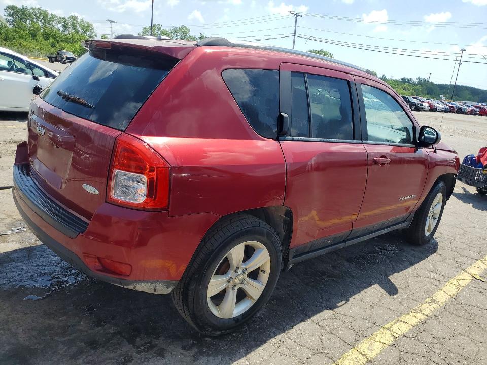 2012 Jeep Compass VIN 1C4NJCEB4CD580185 COPART salvage auction — FRONT END, Mi - Certificate Of Title, sold $375 on 2026-07-31 (photo 3)