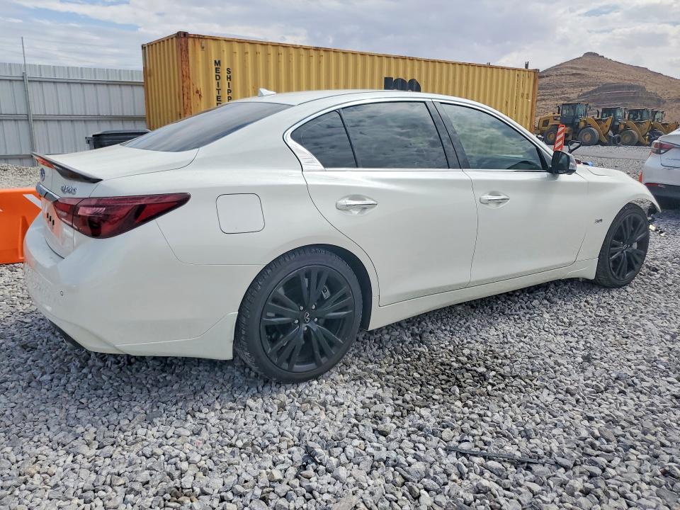2020 Infiniti Q50 VIN JN1EV7AP2LM200129 COPART salvage auction — FRONT END, Nv - Salvage Title, sold $6,600 on 2026-08-17 (photo 3)
