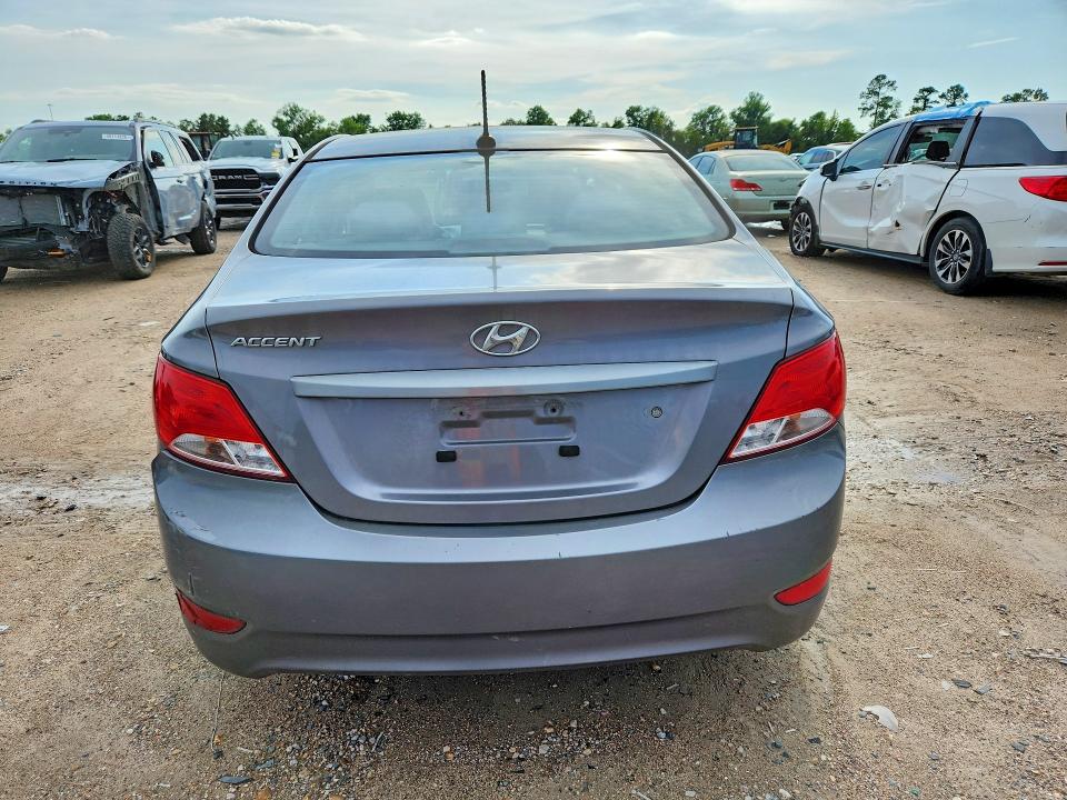 2016 Hyundai Accent VIN KMHCT4AE6GU970584 COPART salvage auction — SIDE, Tx - Salvage Vehicle Title, sold $450 on 2026-07-21 (photo 6)