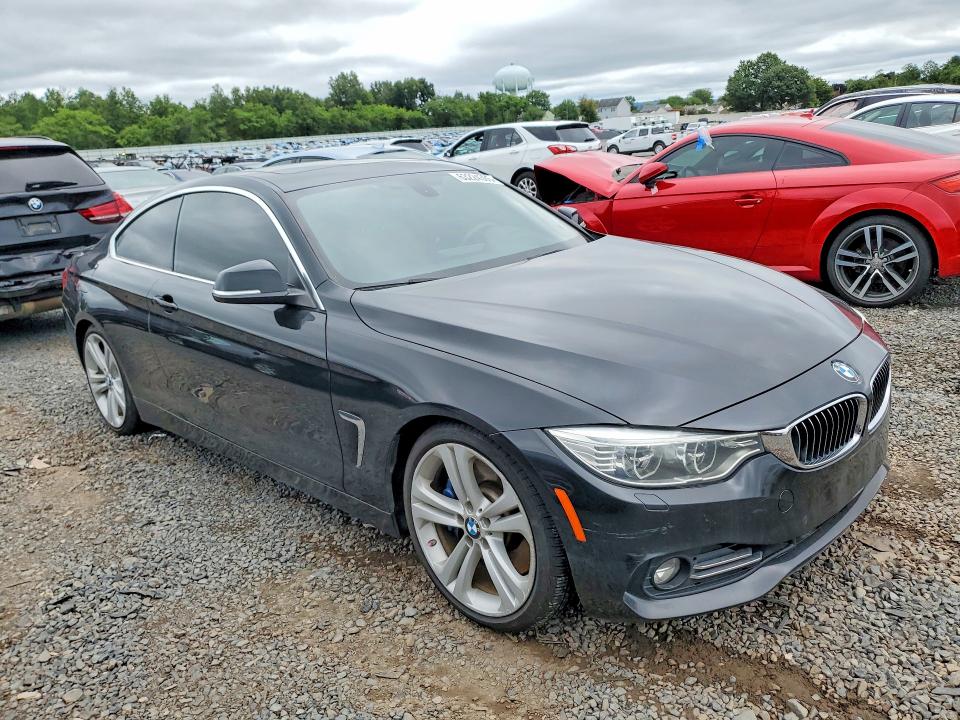 2014 BMW 4er VIN WBA3R1C52EK190117 COPART salvage auction — WATER/FLOOD, Nj - Cert Of Title-Salvage Flood, sold $1,650 on 2026-08-14 (photo 4)
