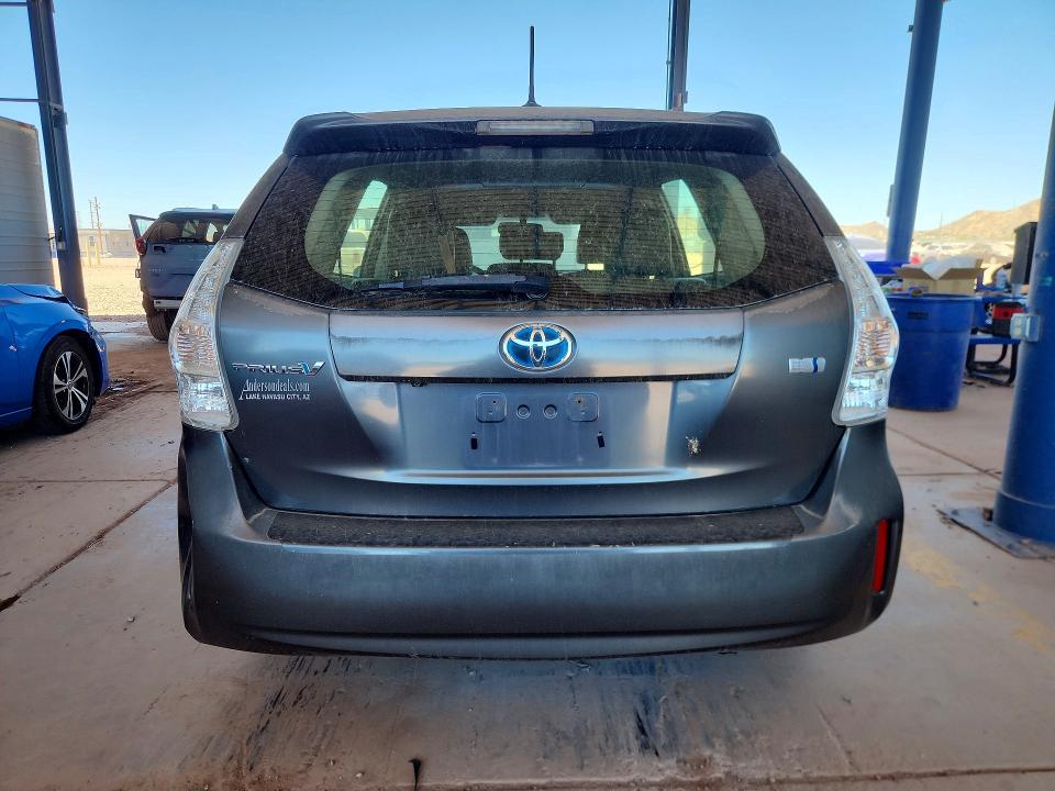 2012 Toyota Prius v VIN JTDZN3EU7C3108348 COPART salvage auction — MINOR DENT/SCRATCHES, Salvage Title, sold $1,350 on 2026-07-09 (photo 6)
