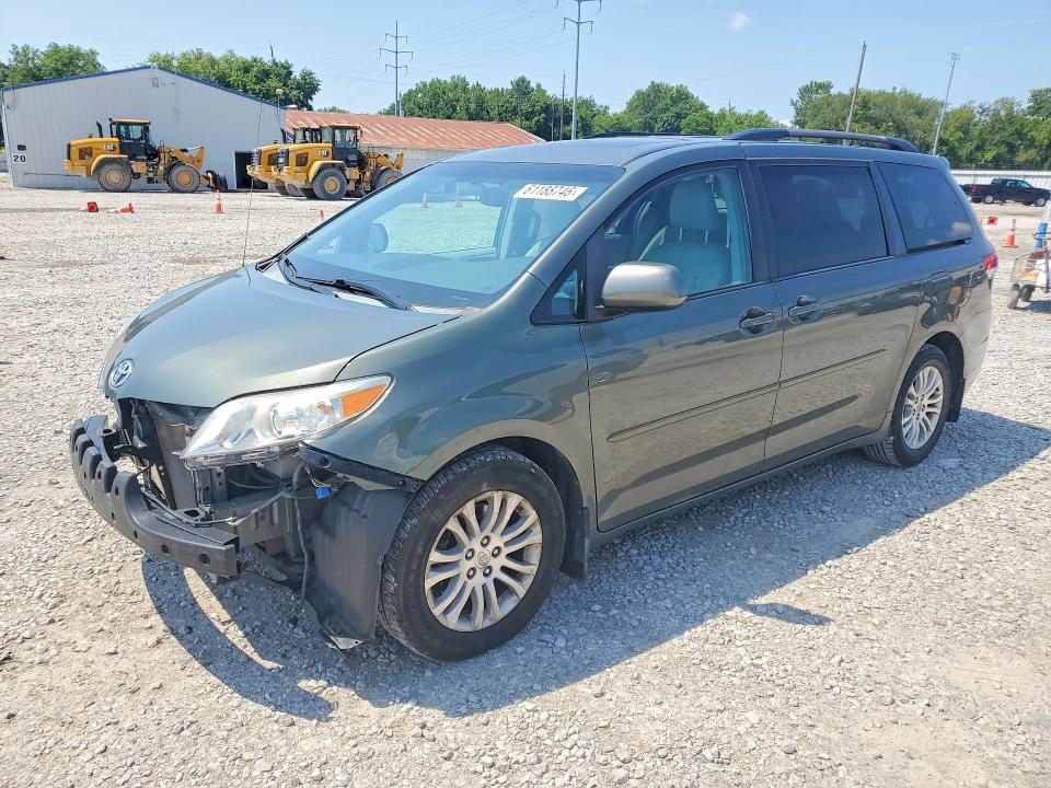 2013 Toyota Sienna VIN 5TDYK3DC2DS377998 COPART salvage auction — FRONT END, Oh - Cert Of Title-Salvage, sold $1,350 on 2026-07-24 (photo 1)