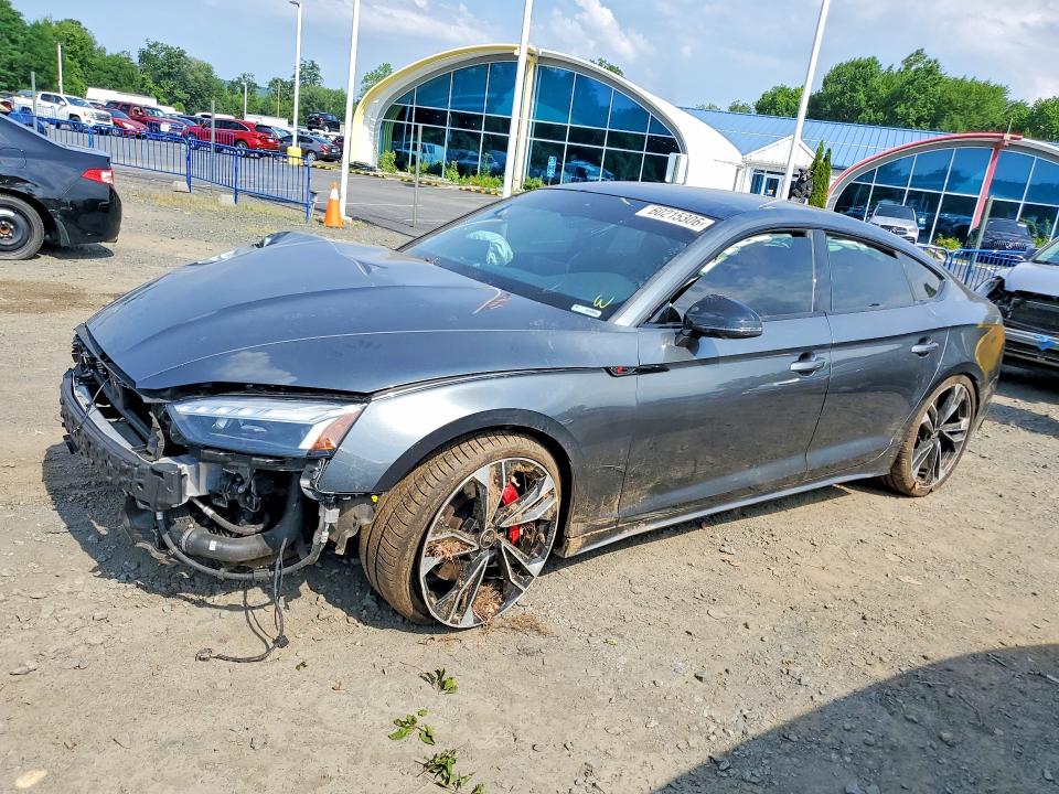 2023 Audi S5 VIN WAUC4CF59PA031190 COPART salvage auction — FRONT END, Ma - Cert Of Title-Salvage, sold $500 on 2026-07-30 (photo 1)