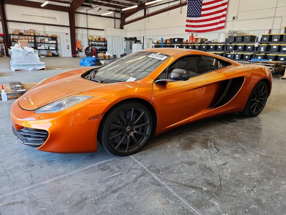 2012 Mclaren Mp4-12c VIN SBM11AAA0CW001706 — COPART salvage auction photo