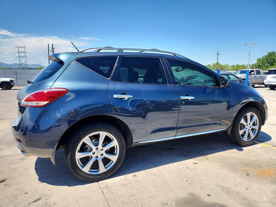 2014 Nissan Murano VIN JN8AZ1MW6EW503605 COPART salvage auction — VANDALISM, Co - Public - Salvage Title, sold $275 on 2026-07-29 (photo 3)