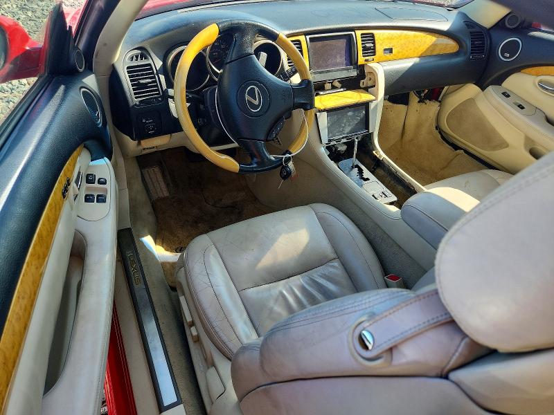 2005 Lexus Sc 430 VIN JTHFN48Y450069440 COPART salvage auction — FRONT END, Wi - Certificate Of Title, sold $5,100 on 2026-07-20 (photo 8)