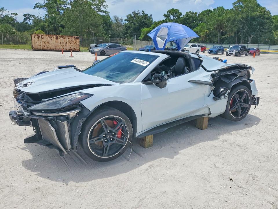 2021 Chevrolet Corvette stingray VIN 1G1YB2D4XM5115373 — COPART salvage auction photo