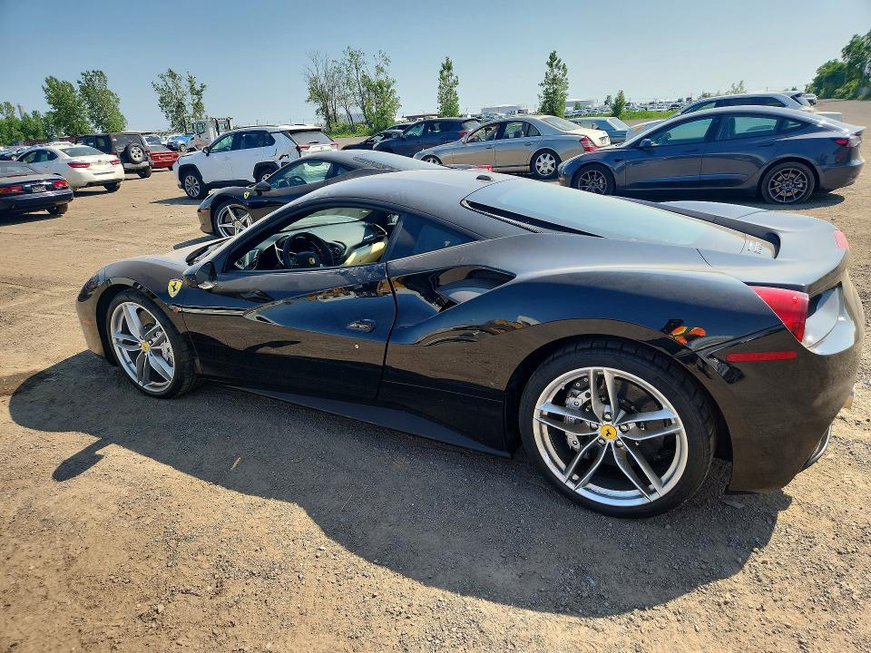 2016 Ferrari 488 VIN ZFF79ALA2G0219262 COPART salvage auction — WATER/FLOOD, Qc - Irrecuperable, sold $101,000 on 2026-08-04 (photo 2)